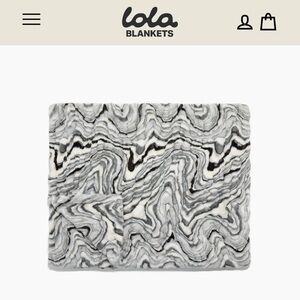 Lola Blanket in Color Cosmic Grey Size Medium (50x60) BRAND NEW IN BOX